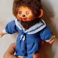عروسک مونچیچی ژاپنی چشم متحرک و آویز