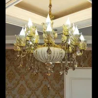 لوستر سرامیک برنر و مدل باکارات در کارگاه کارمندان