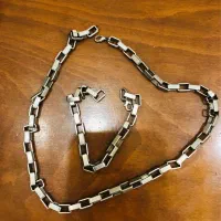 گردنبند و دستبند استیل