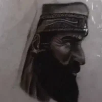 طراحی چهره مدادرنگی و سیاهقلم