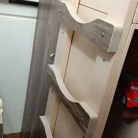 تخت دو طبقه به همراه میز مطالعه و تشک