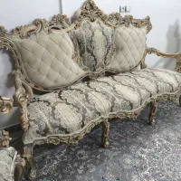 مبل سلطنتی ۷نفره بامیزوعسلی|مبلمان خانگی و میز عسلی|فلاورجان, |دیوار