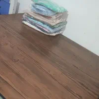 میز چوبی 100×80 پایه فلزی جمع شو|میز تحریر و کامپیوتر|چابهار, |دیوار