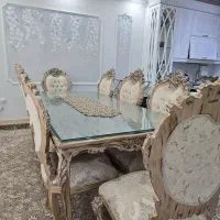 میز نهارخوری ۸ نفره سلطنتی|میز و صندلی غذاخوری|گناباد, |دیوار