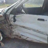 ماشین پراید تصادفی