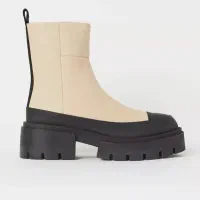 بوت چرم طبیعی اچ اند ام h&m