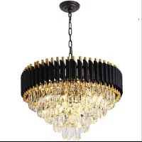 دو عدد لوستر لوله طلایی