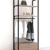 رگال کمد دراور شلف طبقه چوب فلز کد ۶۷۹۰