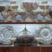 ظرف نقره ساچمه .شمش ایرانی و خارجی.