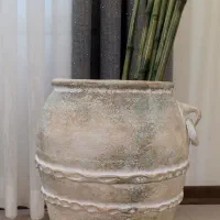 گلدان سفالی پتینه