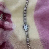 ساعت نقره و انگشتر نقره