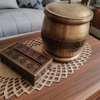 ست سطل وجا دستمالی|صنایع دستی و سایر لوازم تزئینی|شاهین‌شهر, عطار|دیوار