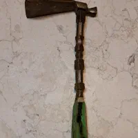 تیشه قندشکن برنجی قدیمی دسته تراشکاری|کلکسیون اشیاء عتیقه|تهران, جنت‌آباد جنوبی|دیوار