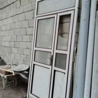 درب آلومینیوم دولنگه|مصالح و تجهیزات ساختمان|ایلخچی, |دیوار