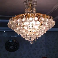 لوستر ۹شاخه کریستالی