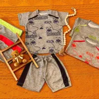 تولیدی عمده تهرانی فر /تیشرت شلوارک نواردوزی پسر