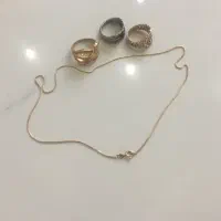 طلا انگشتروزنجیر