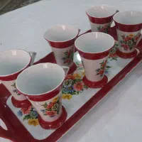 پارچ لیوان سینی آنتیک روسی ۹۵ ساله