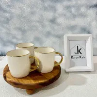 ماگ لبه طلایی