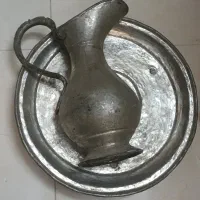 پارچ و لگن مسی قدیمی