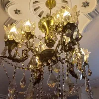 لوستر برنز برنجی درحد نو|لوستر و چراغ آویز|تهران, تهرانسر شرقی|دیوار