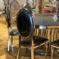 صندلی تالار پایه خراطی و میز تالاری