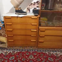 تعدادی کمد ودراور وبوفه جاکفشی ظرف برنجی میوه