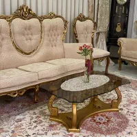 مبلمان نه نفره کاملا سالم|مبلمان خانگی و میز عسلی|تربتحیدریه, منصوریه|دیوار