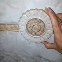 طرح گل کاشی|صنایع دستی و سایر لوازم تزئینی|خمینی‌شهر, |دیوار