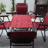 صندلی تاشو همراه بامیزتاشو