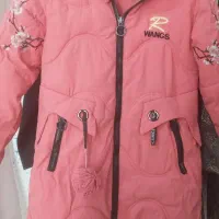 کاپشن دخترانه ۱۰ نا ۱۲ سال .فقط یک بار شسته شده .