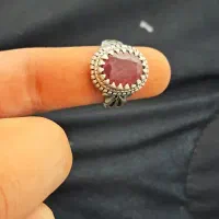 انگشتر یاقوت سرخ معدنی