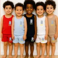 پنبه ای ترین رکابی شورت پسرانه