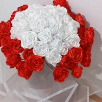 دسته گل روبانی بزرگ