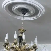 دوعددلوستر پنج شاخه ده لامپ وسه شاخه نه لامپ