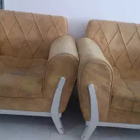 مبل ۷نفره راحتی کار کرده تمیز|مبلمان خانگی و میز عسلی|مشهد, منزل آباد|دیوار