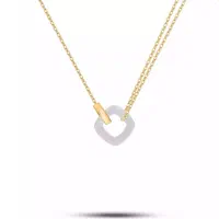 گردنبند طلای ۱۸ عیار زیبای مولتی کالر