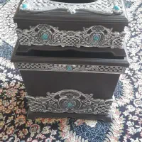 جا دستمال کاغذی و سطل آشغال