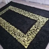 فرش فرهی مشکی طلاکوب