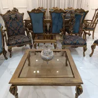 فروش مبلمان۹نفره و میز ناهار خوری ۸نفره|مبلمان خانگی و میز عسلی|اصفهان, بوستان آینه خانه|دیوار