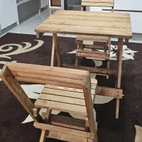 میز و صندلی چوبی و پلاستیکی تاشو|مبلمان خانگی و میز عسلی|کرج, باغستان|دیوار