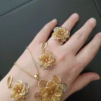 نیم ست طرح گل