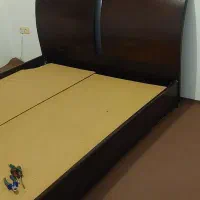 تخت دو نفره  چوبی|تخت و سرویس خواب|نوشهر, |دیوار
