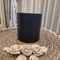 گلدان پلیمری به رنگ مشکی قطر ۲۵