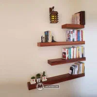 شلف و استند چوبی و رگال|کتابخانه، شلف، قفسه‌های دیواری|محمدشهر, محمدشهر|دیوار