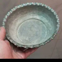 تاس حمام مسی قاجاری قدیمی در دو سایز|کلکسیون اشیاء عتیقه|ری, دیلمان|دیوار