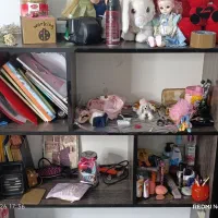 میز کامپیوتر همراه با کتابخونه