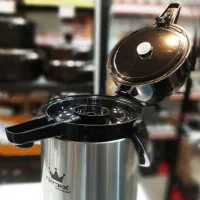 فلاسک بدنه استیل شیشه دار پمپی 2/5 لیتری RejaL|ظروف نگهدارنده، پلاستیکی، یکبارمصرف|بندر انزلی, کارآموزی|دیوار