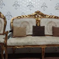 یه دست مبل ۹نفره ویه دست مبل ۷نفره نیم دایره|مبلمان خانگی و میز عسلی|سنندج, |دیوار