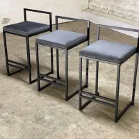 صندلی اپن فلزی کف پارچه و چرم